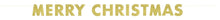 Gold Glitter Merry Christmas Banner 9 ft