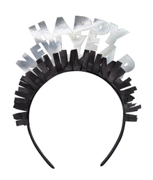 Gold & Silver Happy New Year Headbands 4ct