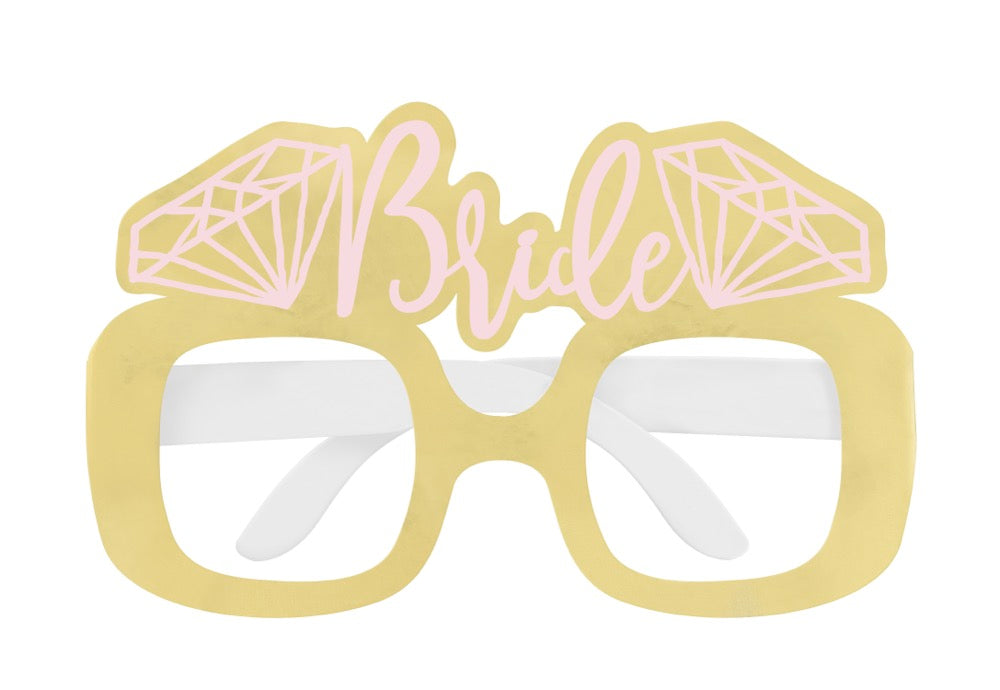 Foil Bachelorette Party Novelty Glasses 4ct