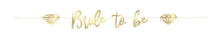 Gold Bride to Be Banner 6ft