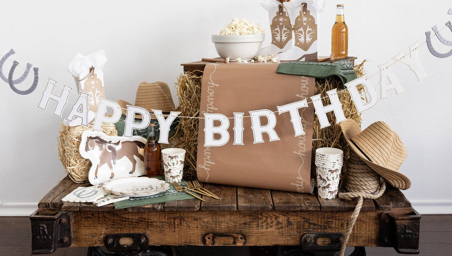 Howdy Paper Party Cups 8ct