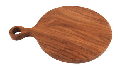 Round Teak Charcuterie Board
