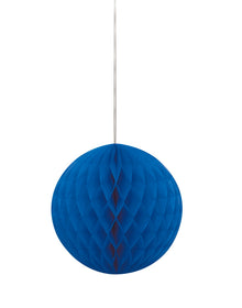Royal Blue Solid 8in Honeycomb Ball