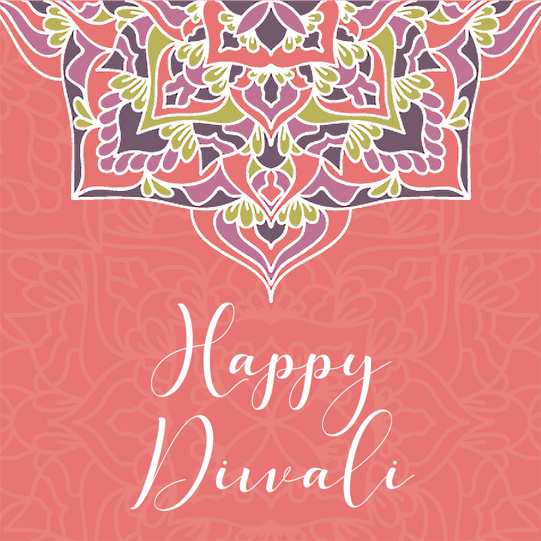 Diwali Bright Mandala Greeting Cards - 6 pack