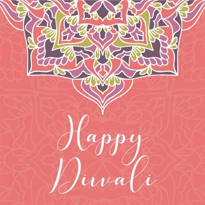 Diwali Bright Mandala Greeting Cards - 6 pack