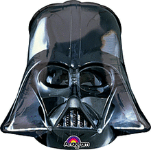 #164 Darth Vader Helmet Black 25in Balloon