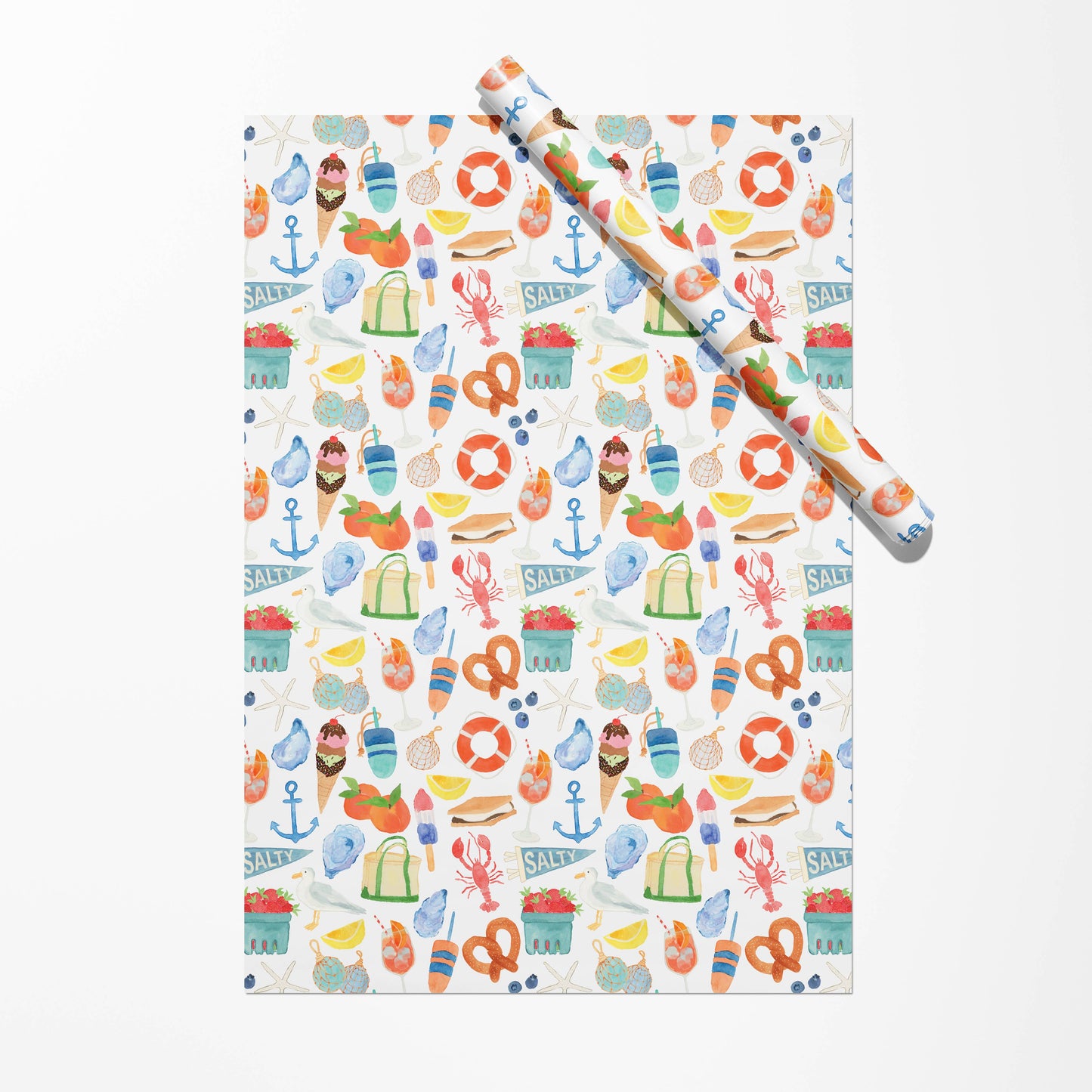 East Coast Summer Gift Wrap | East Coast Icons Gift Wrap