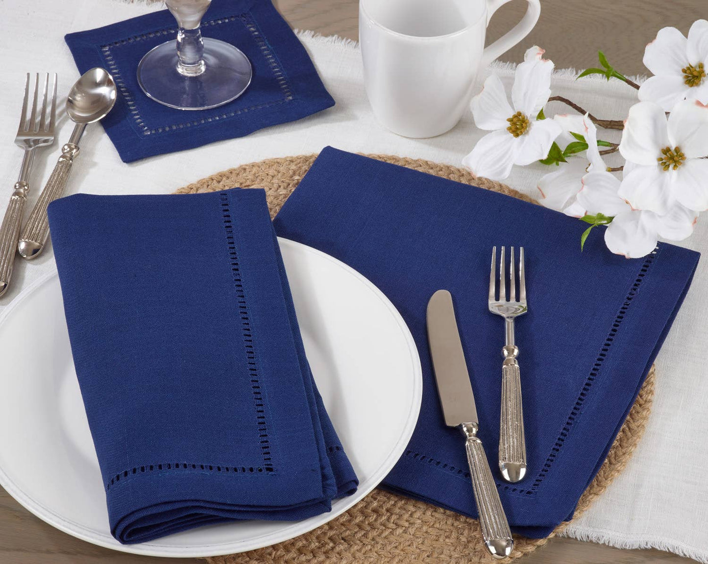 Hemstitch Border 18-Inch Dinner Napkin