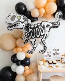 Skeleton Dinosaur Foil Balloon – Dino Party Balloon