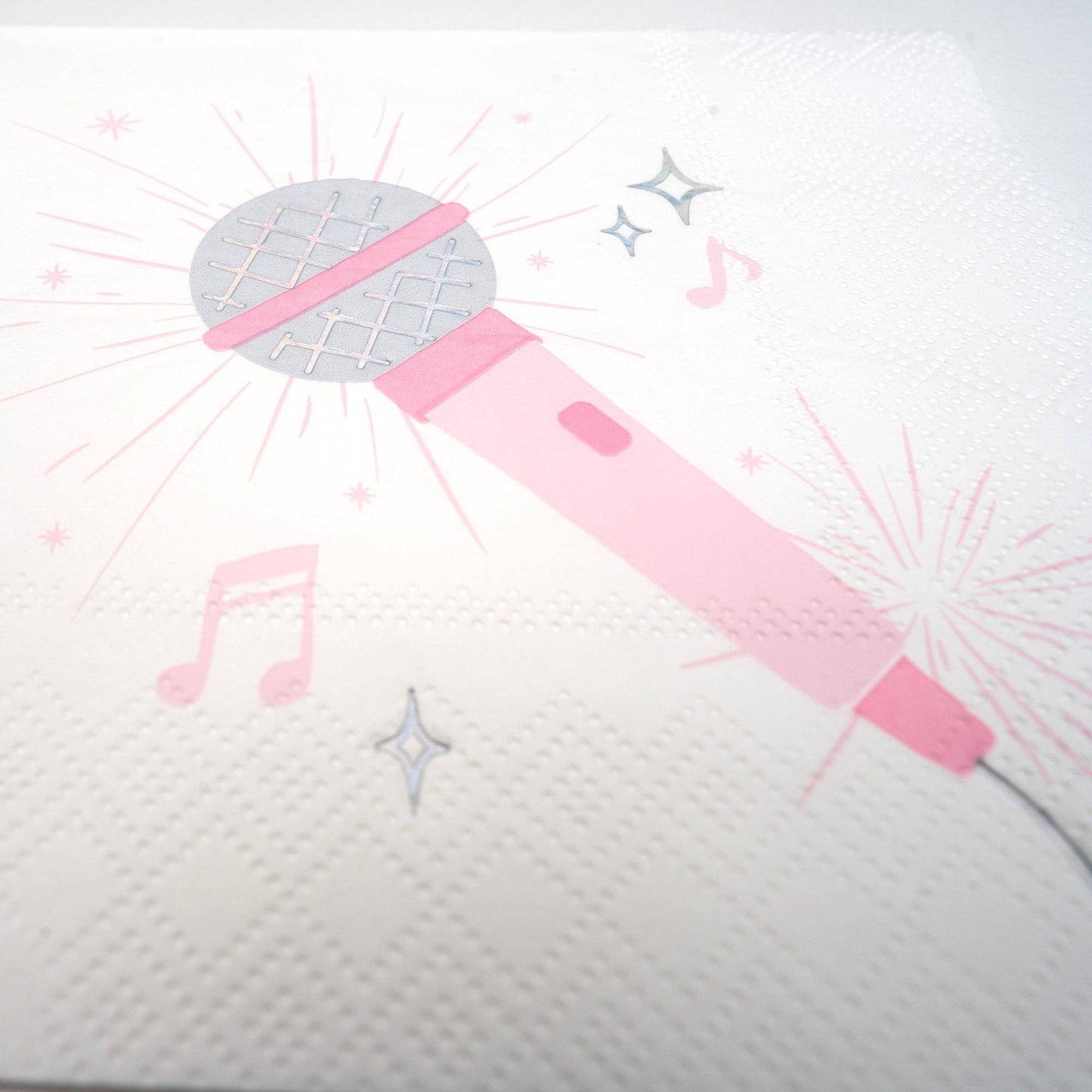 Pop Star Dance Party Microphone Cocktail Napkins 16ct