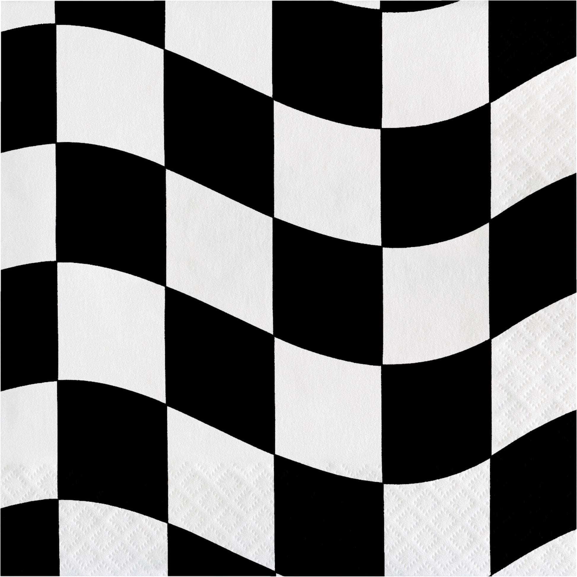 Black & White Check Lunch Napkins 16ct