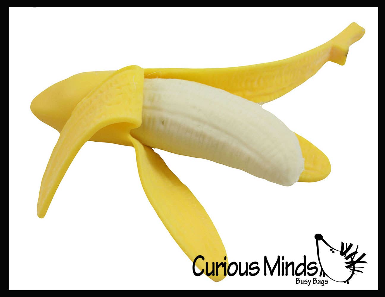 1 Realistic Stretchy Banana - Sensory, Stress, Squeeze Fidge