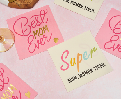 Best Mom Ever Cocktail Napkins /26pk