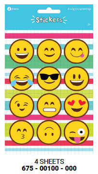 Stickers - Emoji 4 Sheets
