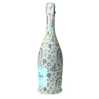 Beau Bottles Blue Wedding Toile- Prosecco Collection