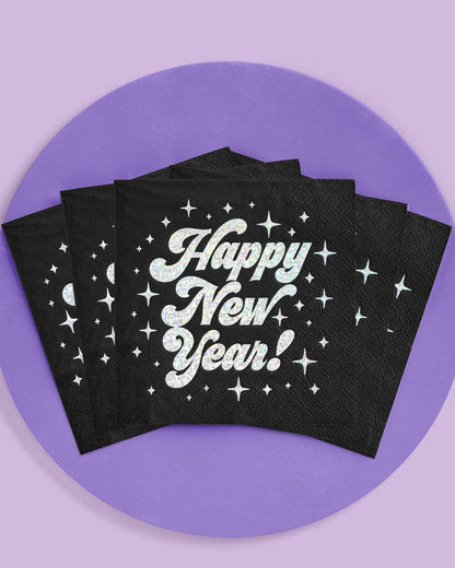 Happy New Year! Foil Napkins - 25ct