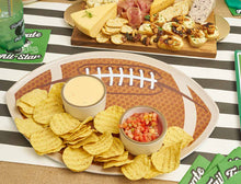 Tailgate Football Melamine Matte Serving Platter