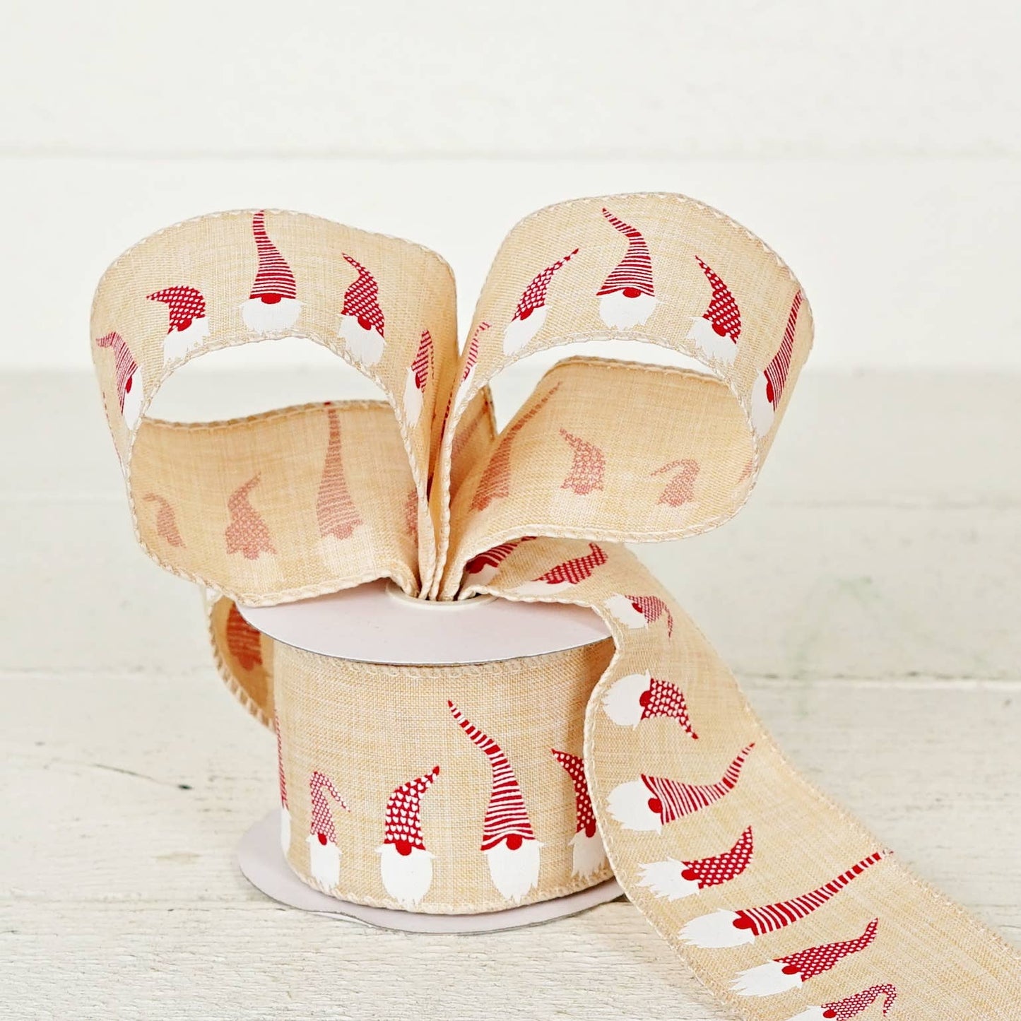 Wired Ribbon-Holiday Gnome Family