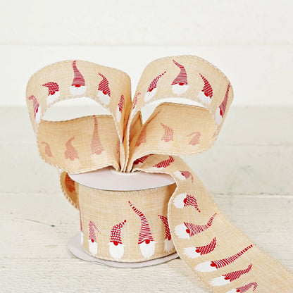 Wired Ribbon-Holiday Gnome Family