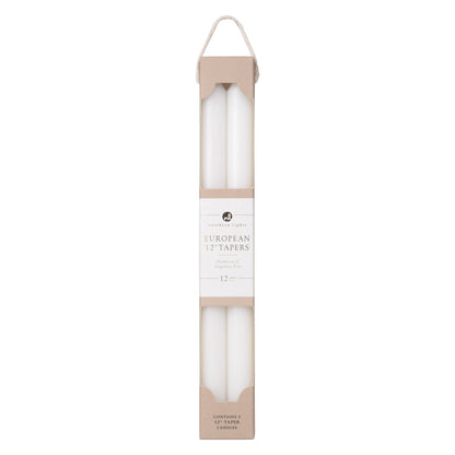 12" Taper Candles - 2pk