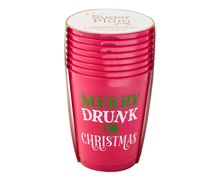 Christmas Cocktail Frost Flex Cups/8pk - Merry Drunk I'm Christmas