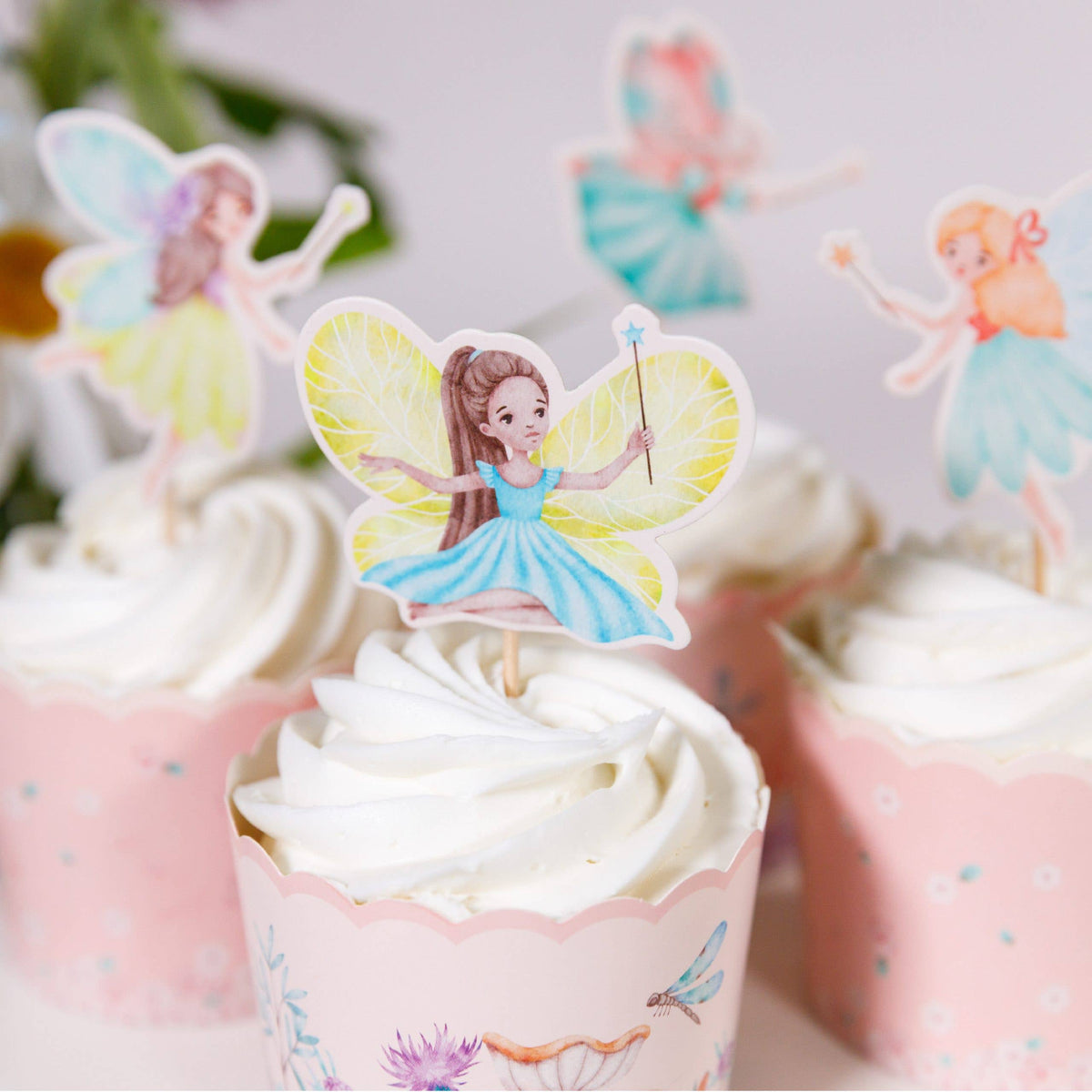 Fairy Garden Cupcake Kit – Baking Cups & Toppers