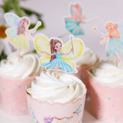 Fairy Garden Cupcake Kit – Baking Cups & Toppers
