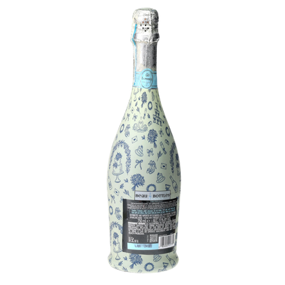 Beau Bottles Blue Wedding Toile- Prosecco Collection