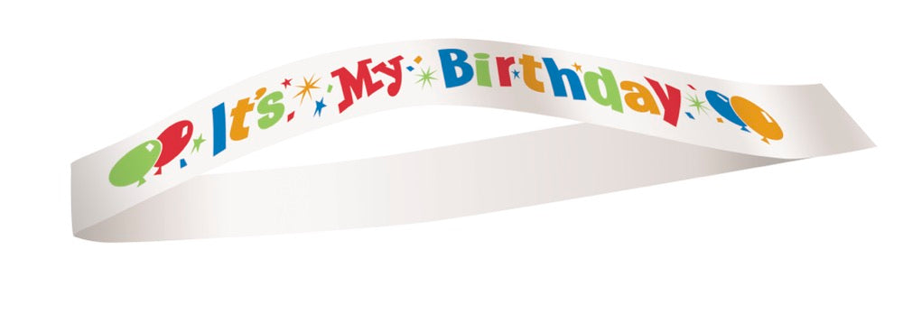 It's My Birthday Satin Sash