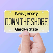 Down the Shore NJ Bumper Sticker - New Jersey Shore Decals