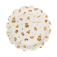 Teddy Bear Baby Pattern 9in Plates 8ct