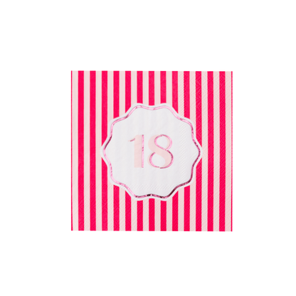 18TH BIRTHDAY COCKTAIL NAPKINS