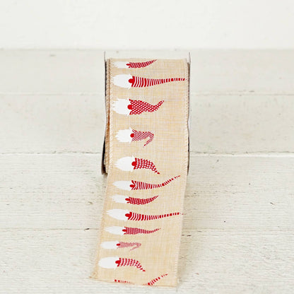 Wired Ribbon-Holiday Gnome Family