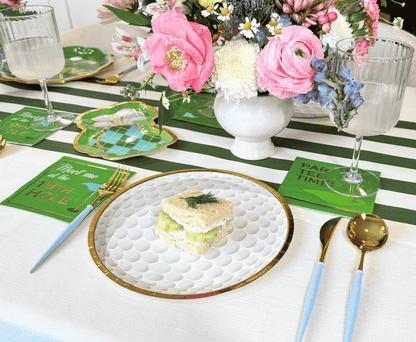 Golf Ball 9.5in Dinner Plates 8ct
