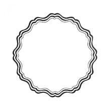 Black & White Fancy Placemats 12ct
