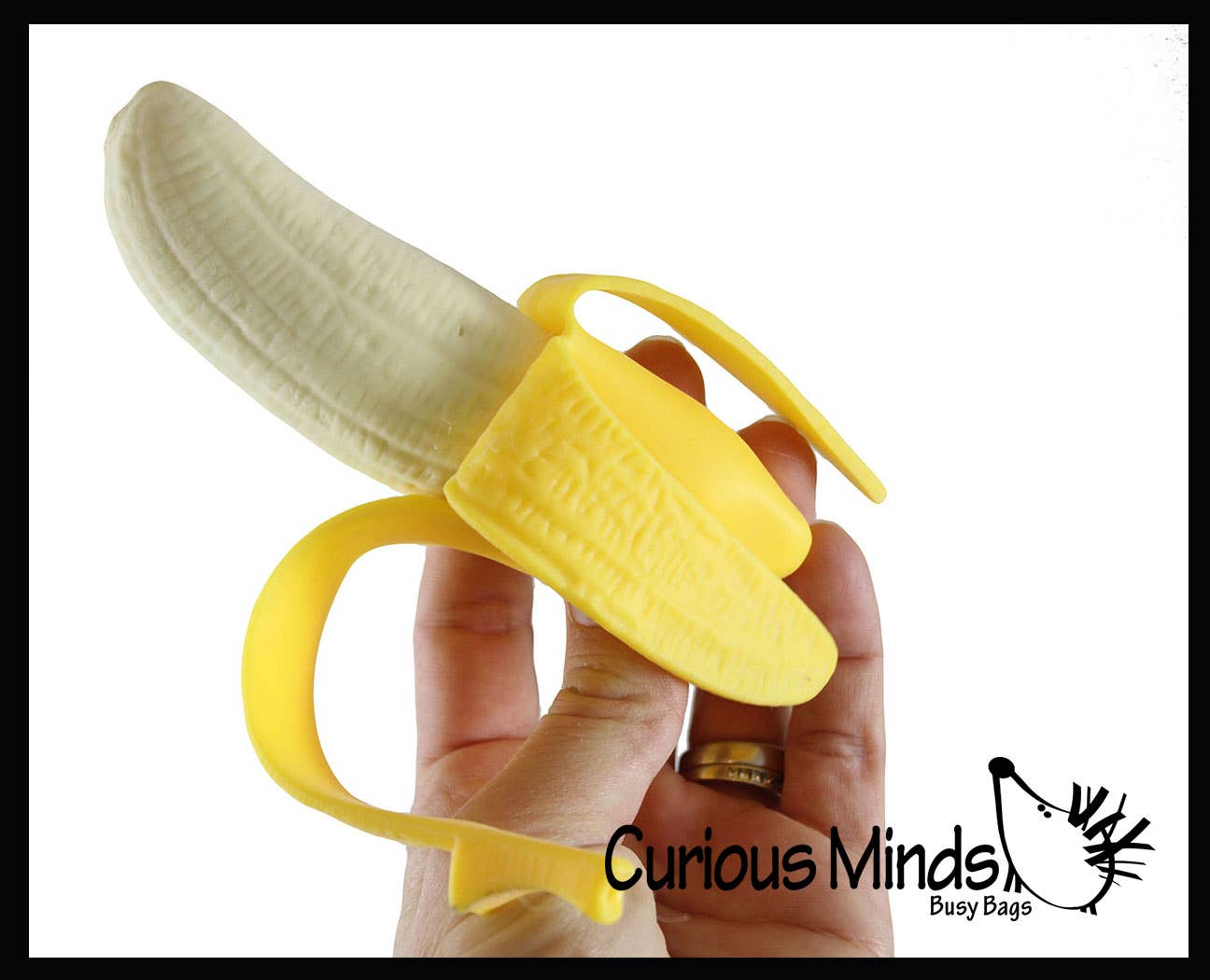 1 Realistic Stretchy Banana - Sensory, Stress, Squeeze Fidge