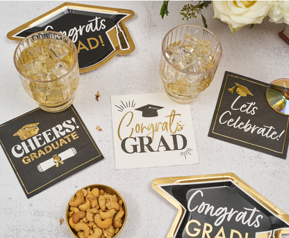 Congrats Grad Cocktail Napkins /26pk
