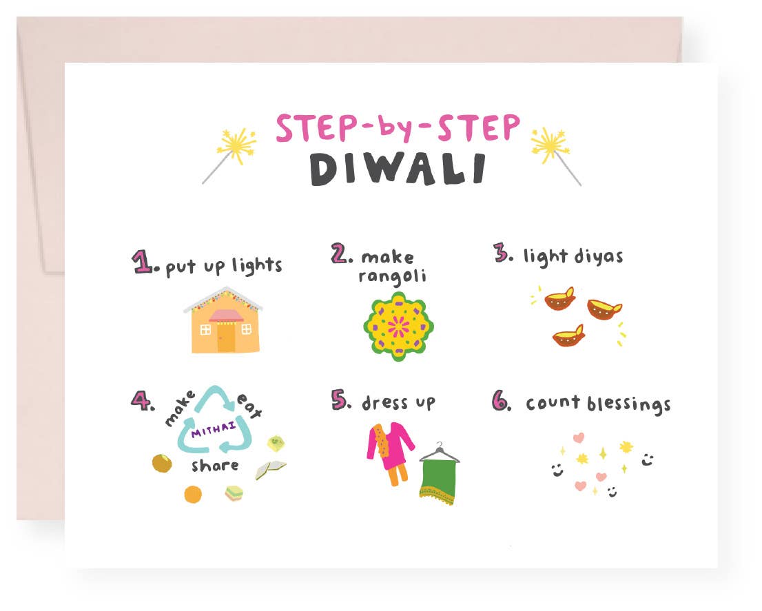 Card - Step By Step Diwali