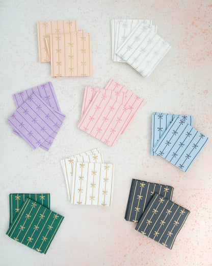 EMERALD GREEN SIGNATURE BOW SMALL NAPKINS
