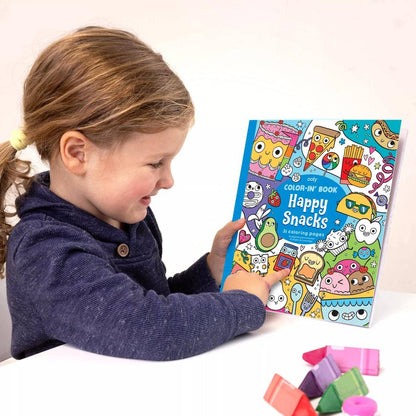 Color-in' Book: Happy Snacks (8" x 10";31 Pages)