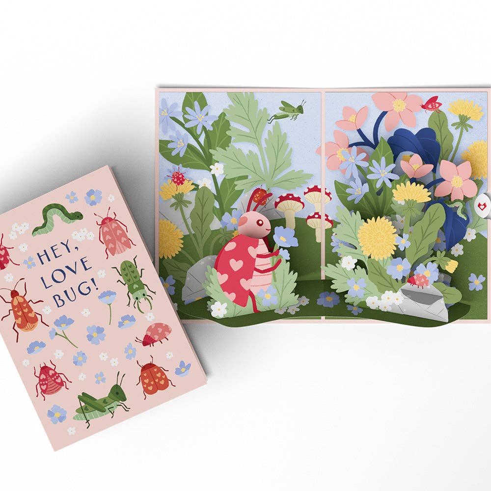 Hey, Love Bug! Pop-Up Card 5x7"
