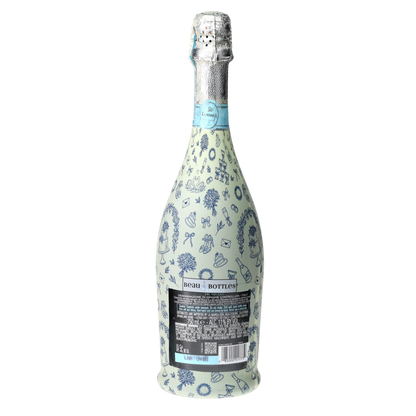 Beau Bottles Blue Wedding Toile- Prosecco Collection