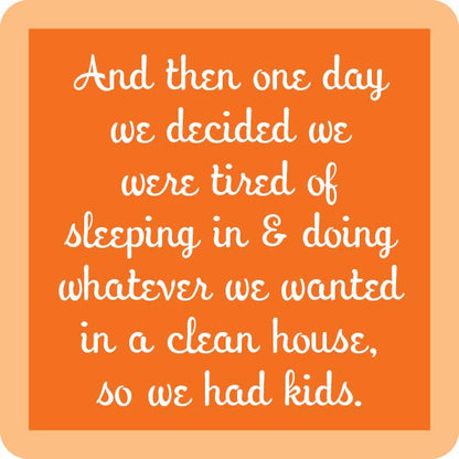 COASTER We Had Kids | Funny Party Gift | Home Bar Decor