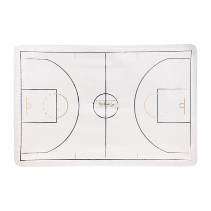 Basketball Court Plates 8ct