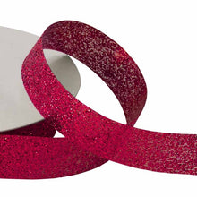 Glitter Cut-Edge Ribbon Spool - Select Color