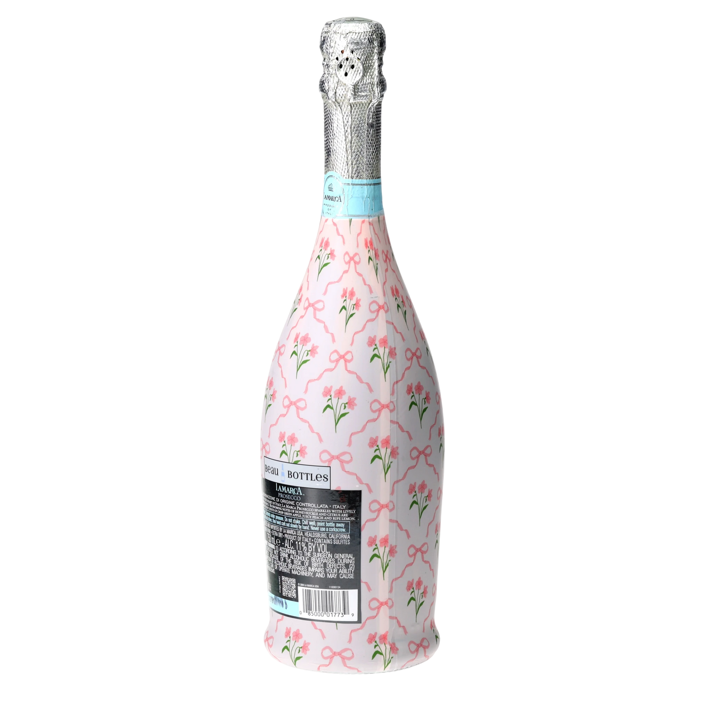 Beau Bottle Pink Bows and Blossoms - Prosecco Collection