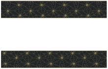 Black & Gold Spider Web Rectangular Plastic Table Cover 54 x 84