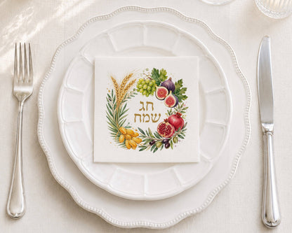 Minim Wreath Cocktail Napkin