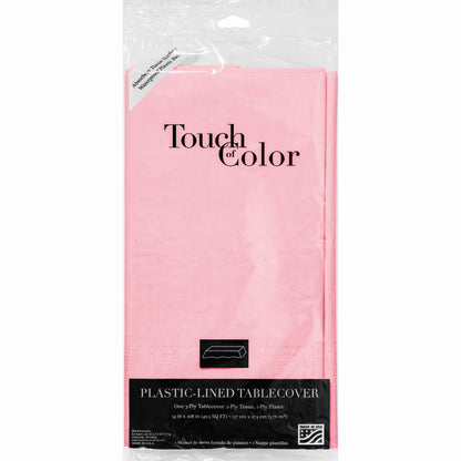 Rectangle Paper Table Cover - Classic Pink 54"x108"