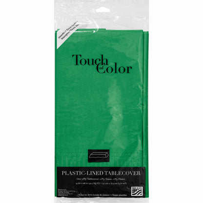 Rectangle Paper Table Cover - Emerald Green 54"x108"